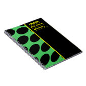 Gepersonaliseerd kleurig patroon notitieboek (Rechterzijde)