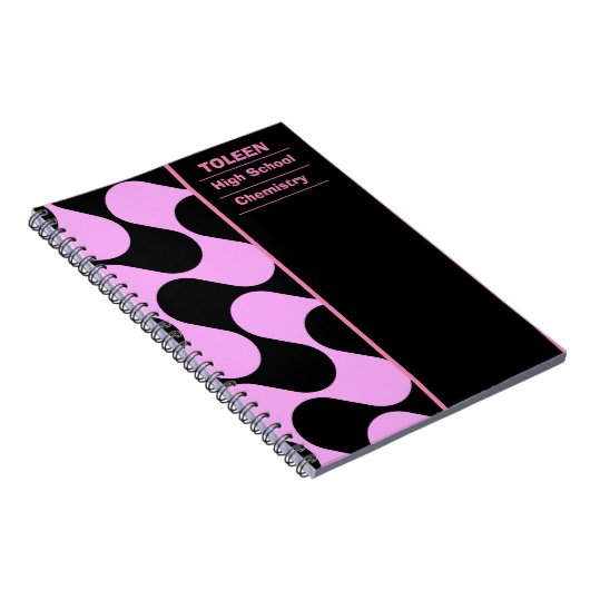 Gepersonaliseerd kleurig patroon notitieboek (Rechterzijde)