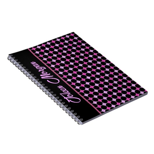 Gepersonaliseerd kleurig patroon notitieboek (Rechterzijde)