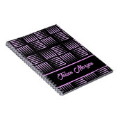 Gepersonaliseerd kleurig patroon notitieboek (Rechterzijde)