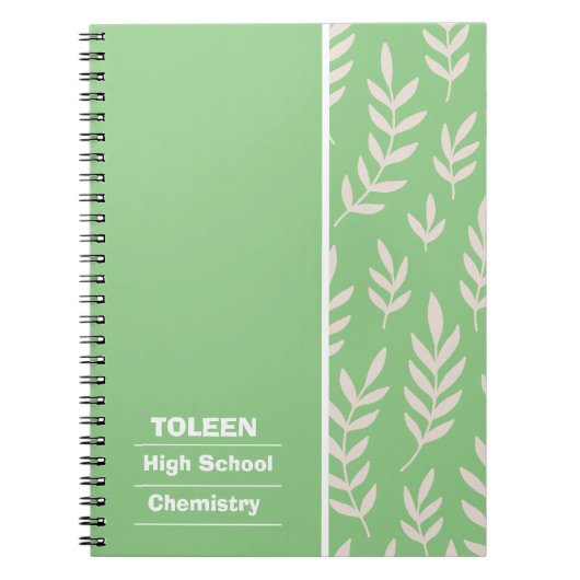 Gepersonaliseerd kleurig patroon notitieboek (Voorkant)