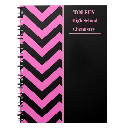 Gepersonaliseerd kleurig patroon notitieboek (Voorkant)