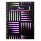 Gepersonaliseerd kleurig patroon notitieboek (Voorkant)