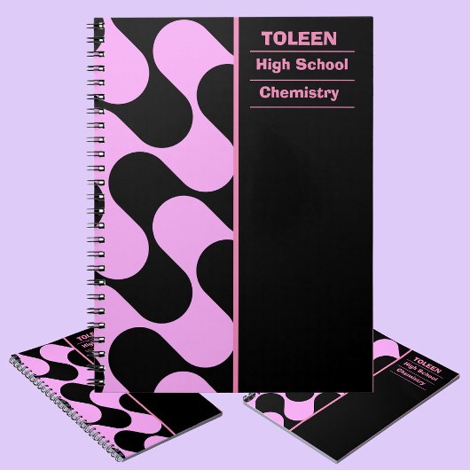 Gepersonaliseerd kleurig patroon notitieboek