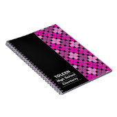 Gepersonaliseerd kleurig patroon notitieboek (Rechterzijde)