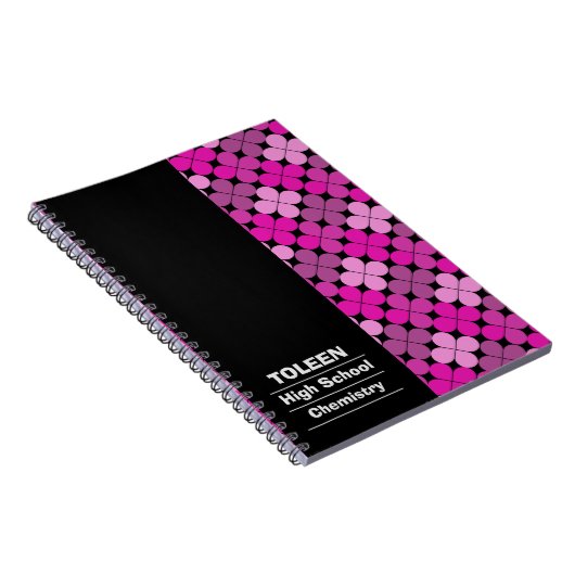 Gepersonaliseerd kleurig patroon notitieboek (Rechterzijde)