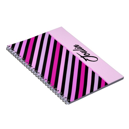 Gepersonaliseerd kleurig patroon notitieboek (Rechterzijde)