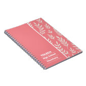 Gepersonaliseerd kleurig patroon notitieboek (Rechterzijde)