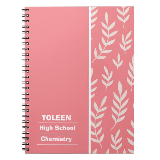 Gepersonaliseerd kleurig patroon notitieboek (Voorkant)