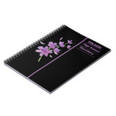 Gepersonaliseerd kleurig patroon notitieboek (Linkerzijde)