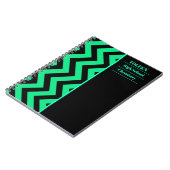 Gepersonaliseerd kleurig patroon notitieboek (Linkerzijde)