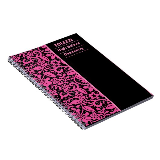 Gepersonaliseerd kleurig patroon notitieboek (Rechterzijde)