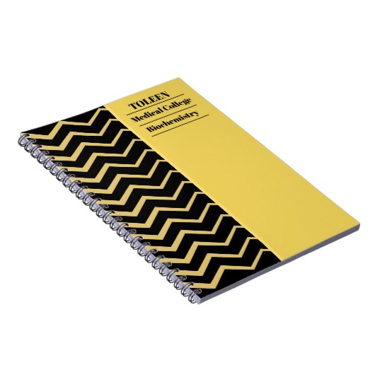 Gepersonaliseerd kleurig patroon notitieboek (Rechterzijde)