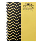 Gepersonaliseerd kleurig patroon notitieboek (Voorkant)