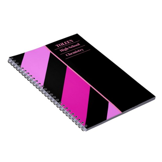 Gepersonaliseerd kleurig patroon notitieboek (Rechterzijde)