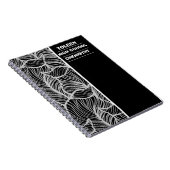 Gepersonaliseerd kleurig patroon notitieboek (Rechterzijde)