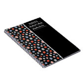 Gepersonaliseerd kleurig patroon notitieboek (Rechterzijde)