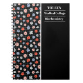 Gepersonaliseerd kleurig patroon notitieboek (Voorkant)