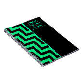 Gepersonaliseerd kleurig patroon notitieboek (Rechterzijde)