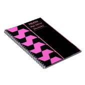 Gepersonaliseerd kleurig patroon notitieboek (Rechterzijde)