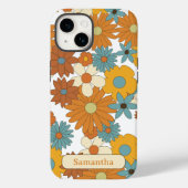 Gepersonaliseerd kleurrijk bloemenpatroon Case-Mate iPhone case (Achterkant)