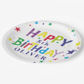 Gepersonaliseerd kleurrijk Bord op jaarpapier (Gekanteld)