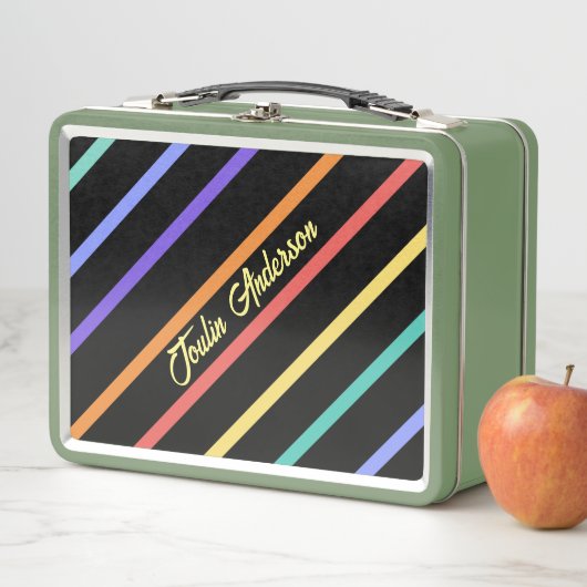 Gepersonaliseerd kleurrijk gestreept patroon (In situ)