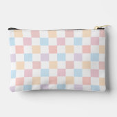 Gepersonaliseerd kleurrijk pastel geruit patroon etui (Achterkant)