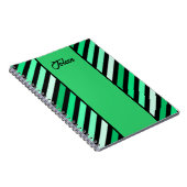 Gepersonaliseerd kleurrijk patroon niet notitieboek (Rechterzijde)