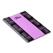 Gepersonaliseerd kleurrijk patroon niet notitieboek (Rechterzijde)