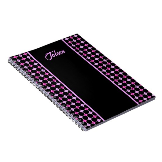 Gepersonaliseerd kleurrijk patroon niet notitieboek (Rechterzijde)