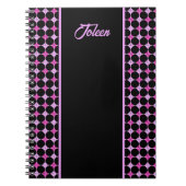 Gepersonaliseerd kleurrijk patroon niet notitieboek (Voorkant)