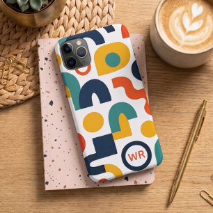 Gepersonaliseerd Kleurrijk Retro Vormen Kunstpatro iPhone 11 Pro Max Hoesje