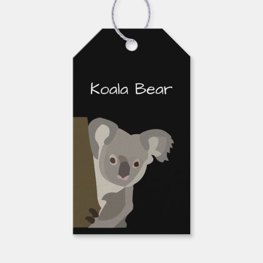 Gepersonaliseerd Koala-Beer Cadeaulabel (Voorkant)