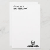 Gepersonaliseerd koe briefpapier (Voorkant / Achterkant)