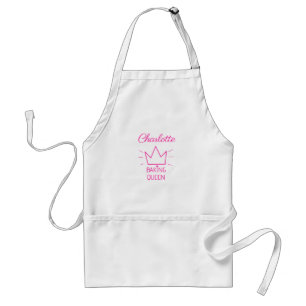 Gepersonaliseerd koningin Adult Apron Standaard Schort