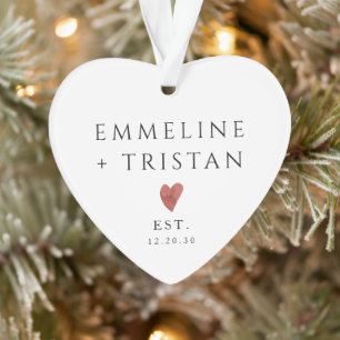 Gepersonaliseerd Koppel Gevestigd Ornament