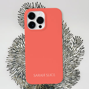 Gepersonaliseerd koraal Case-Mate iPhone 14 pro max hoesje