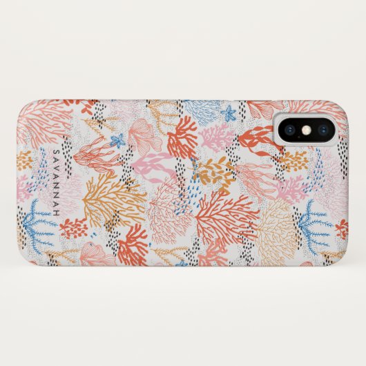 Gepersonaliseerd | Koraalrif Case-Mate iPhone Case (Achterkant (horizontaal))