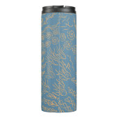 Gepersonaliseerd | Koraalrif Shell Print Thermosbeker (Achterkant)