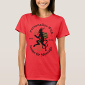 Gepersonaliseerd Krampus Red T-shirt (Voorkant)