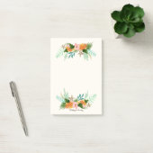 Gepersonaliseerd | Kustlijn Floral Post-it® Notes (Kantoor)