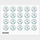 Gepersonaliseerd Kute Koala Quality Work Student R Ronde Sticker (Vel)