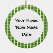 Gepersonaliseerd La Crosse Team Ornament Gift (Achterkant)