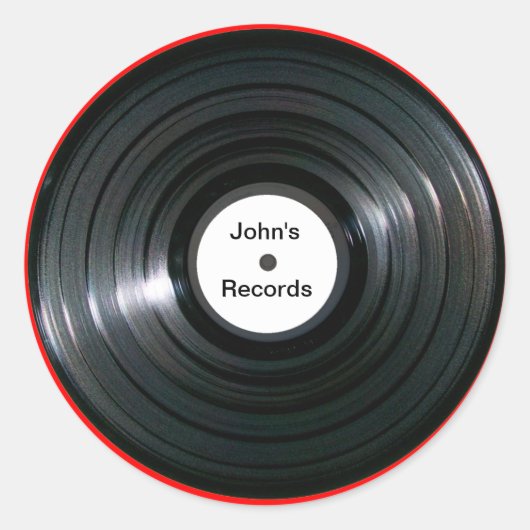 Gepersonaliseerd label LP Record (Voorkant)
