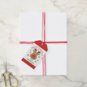 Gepersonaliseerd Label voor kerstrenrenrennen met Cadeaulabel (Met Touw)