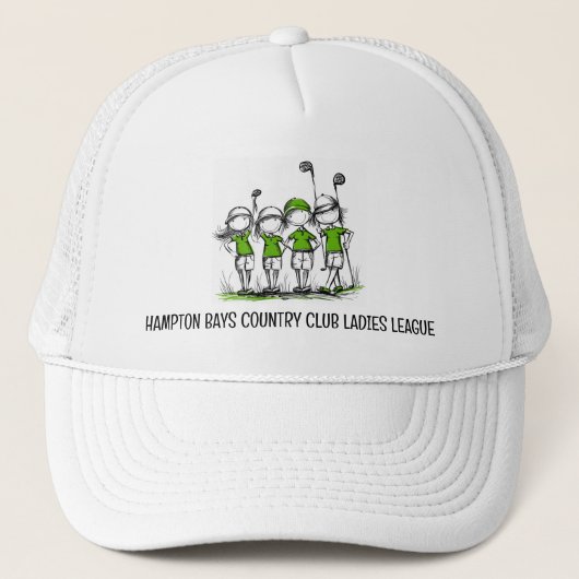 Gepersonaliseerd Ladies Golf League Pet - Clubnaam (Voorkant)