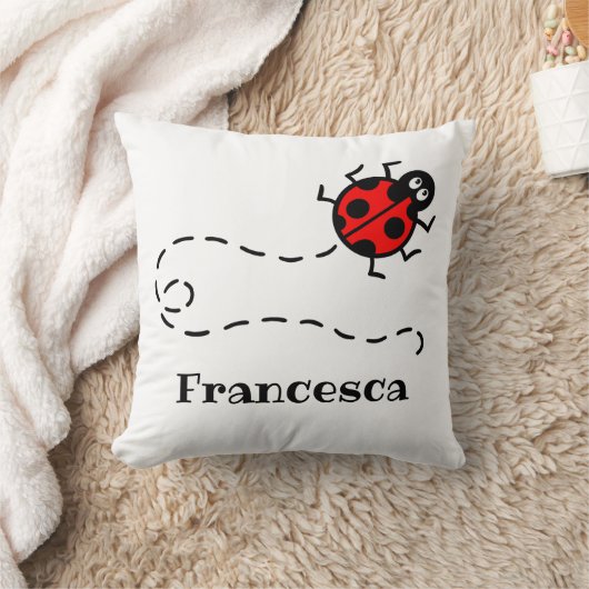 Gepersonaliseerd Ladybird Pattern Kussen (Deken)