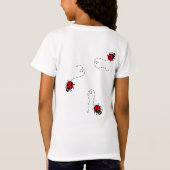 Gepersonaliseerd Ladybird Pattern T-Shirt (Achterkant)