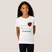 Gepersonaliseerd Ladybird Pattern T-Shirt (Voorkant volledig)